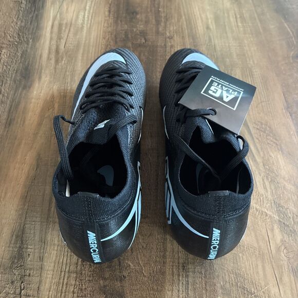 Nike ZM Vapor 16 Elite AG-Pro Men Size 6.5 Black Ice Blue Soccer FQ8693-001 main image 5